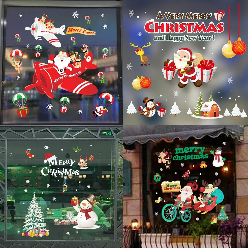 Christmas Stickers For Window New Year Merry Christmas Removable Wall Sticker Adornment Wall Glass Window Decoration Navidad
Christmas Stickers For Window New Year Merry Christmas Removable Wall Sticker Adornment Wall Glass Window Decoration Navidad