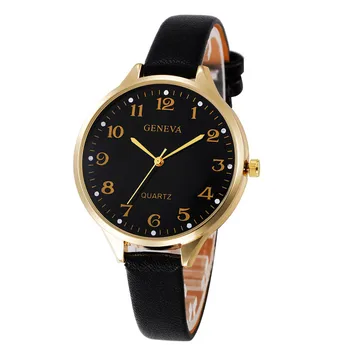 

2019 Lady Woman Wrist Watches casual Ladies Watches montre femme Geneva Quartz Watch Women Clock reloj mujer zegarek damski A1