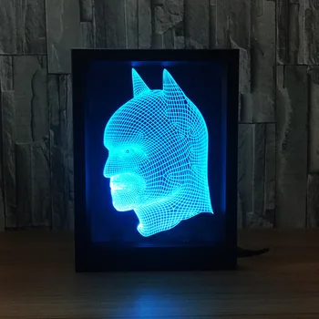 Batman Photo Frame 3D Table Lamp RGB 7 Color Changing Night Light Acrylic Bat Man for Christmas Kids Gift
Batman Photo Frame 3D Table Lamp RGB 7 Color Changing Night Light Acrylic Bat Man for Christmas Kids Gift