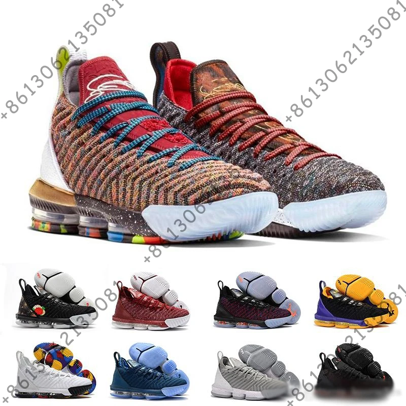 

2019 XVI 16 Rainbow 1 THRU 5 CNY Lakers Oreo Fresh Bred Basketball Shoes Mens Athletic Trainers 16s Sports Designer Sneakers