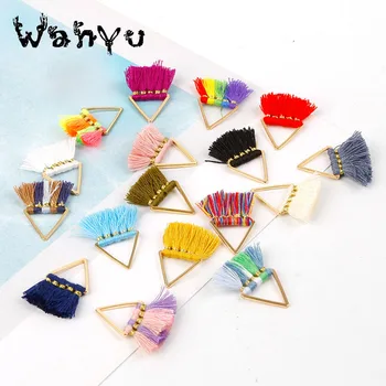 Diy handmade pendant jewelry triangular tassel pendants,cotton tassel charms for earrings
Diy handmade pendant jewelry triangular tassel pendants,cotton tassel charms for earrings