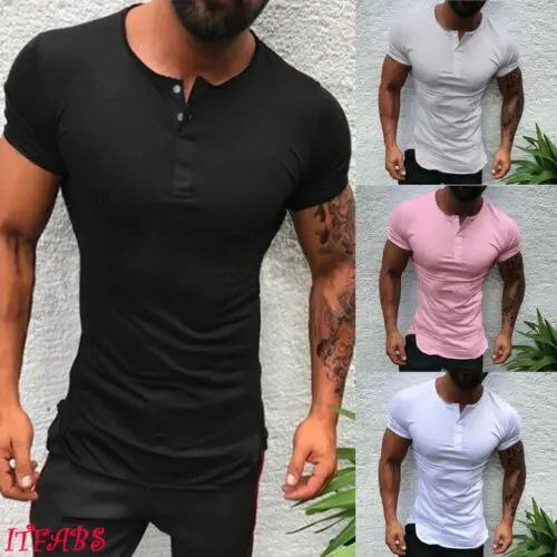 4 Colors Fashion Men's Slim Fit O Neck Short Sleeve Muscle Tee T-shirt Casual Tops Plus Size M-3XL
4 Colors Fashion Men's Slim Fit O Neck Short Sleeve Muscle Tee T-shirt Casual Tops Plus Size M-3XL