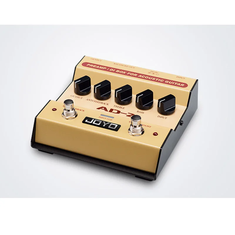 Педаль для акустических гитар JOYO AD 2 Preamp DI Box со встроенным двухдиапазонным EQ и 5