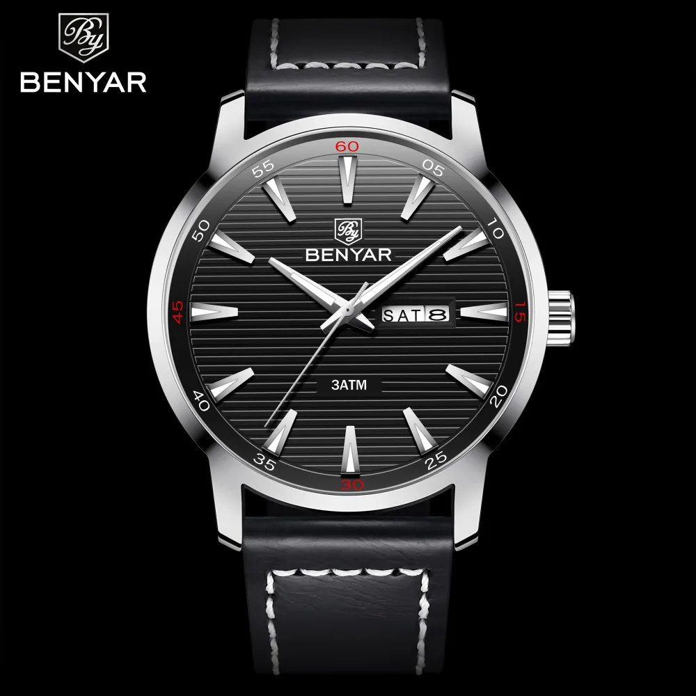 Top Luxury Brand BENYAR 2018 New Men Watch Fashion Waterproof Week Date Military Male Quartz Leather Watches Relogio Masculino
Top Luxury Brand BENYAR 2018 New Men Watch Fashion Waterproof Week Date Military Male Quartz Leather Watches Relogio Masculino