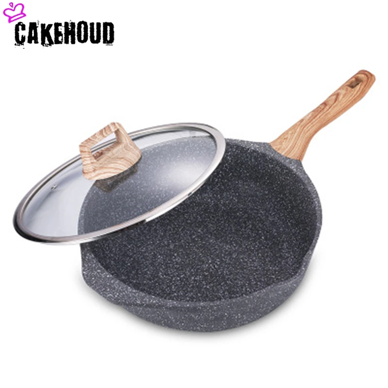CAKEHOUD High Quality Medical Stone Flat Bottom No-smoke Non-stick Pan 28cm Multi-function Pancake Steak Pot Kitchen Cookware 
CAKEHOUD High Quality Medical Stone Flat Bottom No-smoke Non-stick Pan 28cm Multi-function Pancake Steak Pot Kitchen Cookware