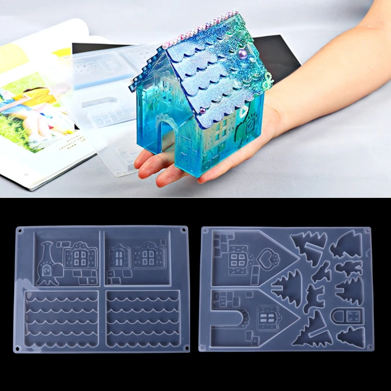 New JAVRICK DIY Silicone Christmas House Castle Mold Epoxy Resin Jewelry Making Tool Set
New JAVRICK DIY Silicone Christmas House Castle Mold Epoxy Resin Jewelry Making Tool Set