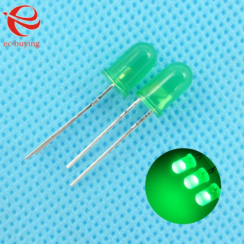5mm LED Emerald-Green Diffused Round Light-Emitting Diodes Lamp Bead DIP Plug-in Through Hole Bulb Wide Angle 5 mm 10 pcs /lot
5mm LED Emerald-Green Diffused Round Light-Emitting Diodes Lamp Bead DIP Plug-in Through Hole Bulb Wide Angle 5 mm 10 pcs /lot
