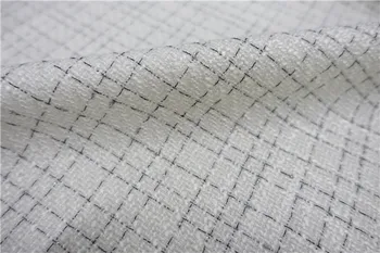 Free ship fabric milk white and black check weaved with shining line price for 1 meter 59"
Free ship fabric milk white and black check weaved with shining line price for 1 meter 59"