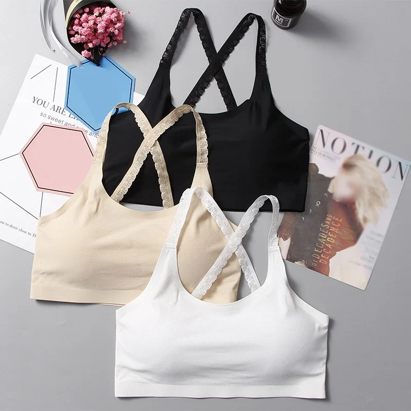 Women Lace Shoulder Strap Tank Tops Beauty Back Bra Women Cross Strap Bralette Bustier Underwear
Women Lace Shoulder Strap Tank Tops Beauty Back Bra Women Cross Strap Bralette Bustier Underwear
