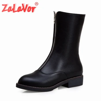 ZALAVOR 4 Colors Casual Mid Calf Boots Spring Winter Thick Bottom Zipper Simple Boots Daily Fashion Female Footwear Size 34-43
ZALAVOR 4 Colors Casual Mid Calf Boots Spring Winter Thick Bottom Zipper Simple Boots Daily Fashion Female Footwear Size 34-43