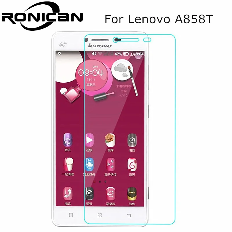 For Lenovo A858T Tempered Glass Screen Protector Original Front LCD Explosion-proof Protective Film A858 A 858 pelicula de vidro
For Lenovo A858T Tempered Glass Screen Protector Original Front LCD Explosion-proof Protective Film A858 A 858 pelicula de vidro