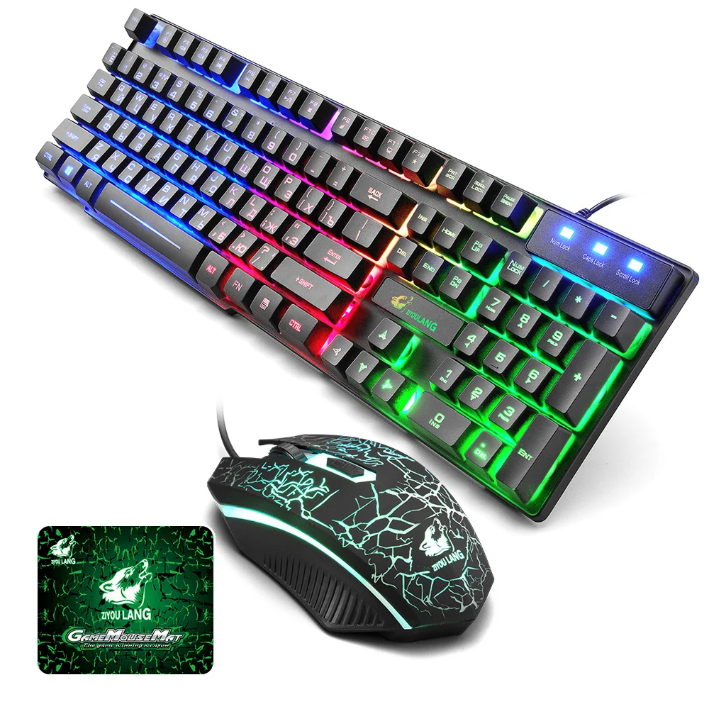 Russian Keycaps Internet Bar Super Cool Game Player LED Rainbow Backlight Keyboard With Mouse +Mat Pad High Keycap Game Keyboard
Russian Keycaps Internet Bar Super Cool Game Player LED Rainbow Backlight Keyboard With Mouse +Mat Pad High Keycap Game Keyboard
