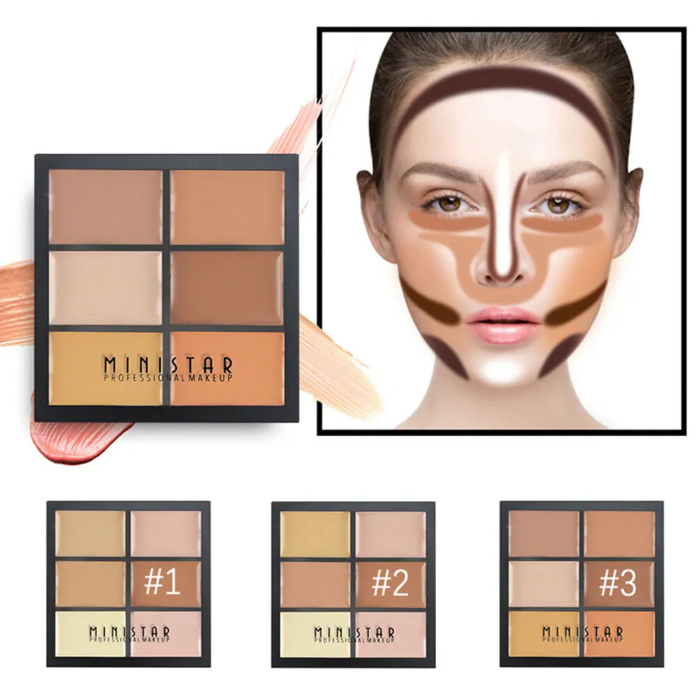 6 Color Face Concealer Camouflage Cream Contour Palette maquillaje profesional foundation paleta Concealer profesional maquiage
6 Color Face Concealer Camouflage Cream Contour Palette maquillaje profesional foundation paleta Concealer profesional maquiage