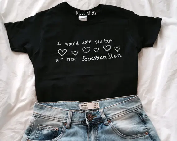 OKOUFEN fashion unisex streetwear style tshirt I would date you but ur not Sebastian Stan T-Shirt crewneck short sleeve tops tee
OKOUFEN fashion unisex streetwear style tshirt I would date you but ur not Sebastian Stan T-Shirt crewneck short sleeve tops tee