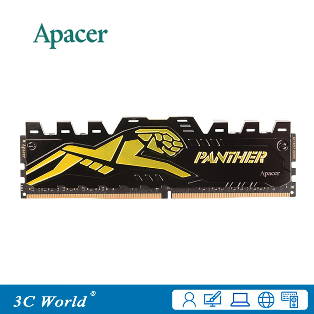 Apacer PANTHER DDR4 2666 RAM 8GB 2666MHz DIMM Original Desktop Gameing Memory Support Motherboard DDR4 288pin 1.2V
Apacer PANTHER DDR4 2666 RAM 8GB 2666MHz DIMM Original Desktop Gameing Memory Support Motherboard DDR4 288pin 1.2V