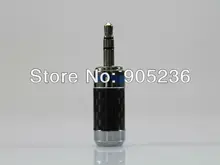 ACROLINK CF-3.5(R) Rhodium plated 3.5mm Stereo Jack Male Carbon Fiber Straight Adapter diameter 7mm for diy Headphone plug