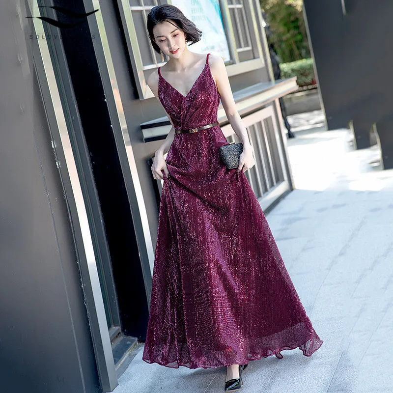Red Long Beading Sequin Evening Dress V Neck Cheap Evening Gowns Sleeveless Prom Party Formal Dresses Women Wear Sashes
Red Long Beading Sequin Evening Dress V Neck Cheap Evening Gowns Sleeveless Prom Party Formal Dresses Women Wear Sashes