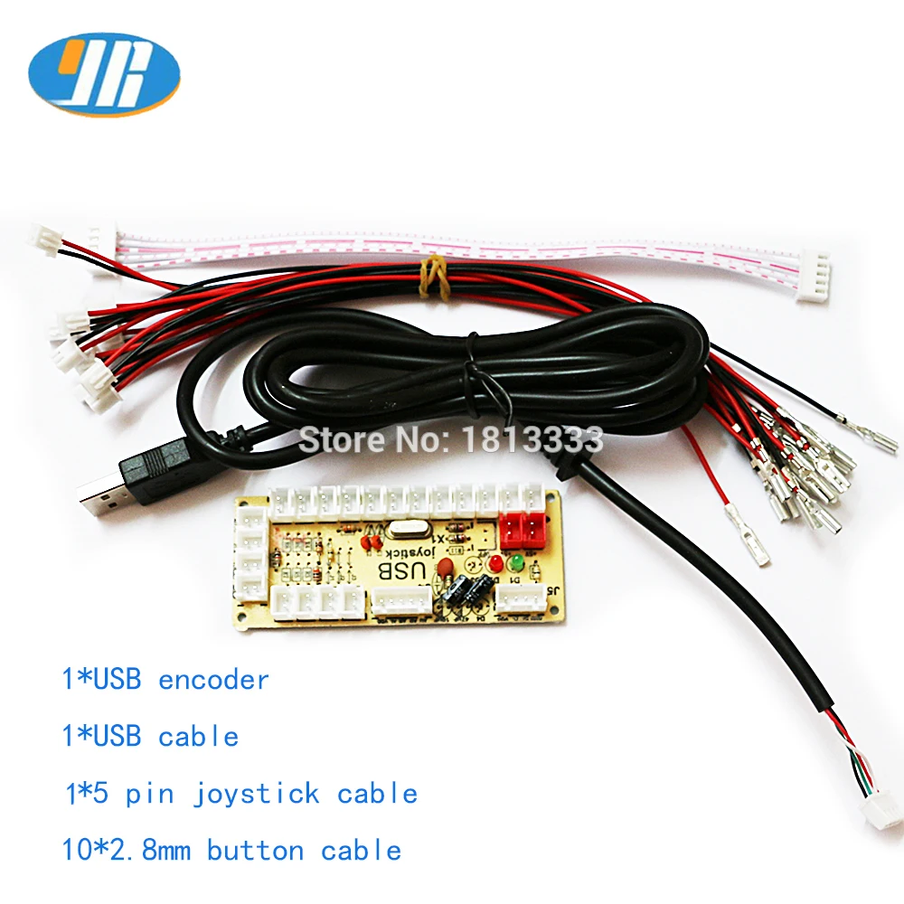 Zero Delay Arcade USB Encoder USB To PC T SANWA/ZIPPY Joystick Control board SANWA Type/American Push buttons Connection cable
Zero Delay Arcade USB Encoder USB To PC T SANWA/ZIPPY Joystick Control board SANWA Type/American Push buttons Connection cable