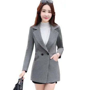 2019 New Women Autumn Winter Outerwear Wool Blend Warm Long Coat Slim Woolen Overcoat Cashmere Female Coat LP122
2019 New Women Autumn Winter Outerwear Wool Blend Warm Long Coat Slim Woolen Overcoat Cashmere Female Coat LP122