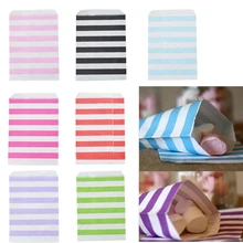 12 piezas 13x19CM DIY Candy raya bolsas de papel dulce favor Buffet regalo tienda fiesta dulces Pastel de Bodas decoración de regalo de Navidad(China)