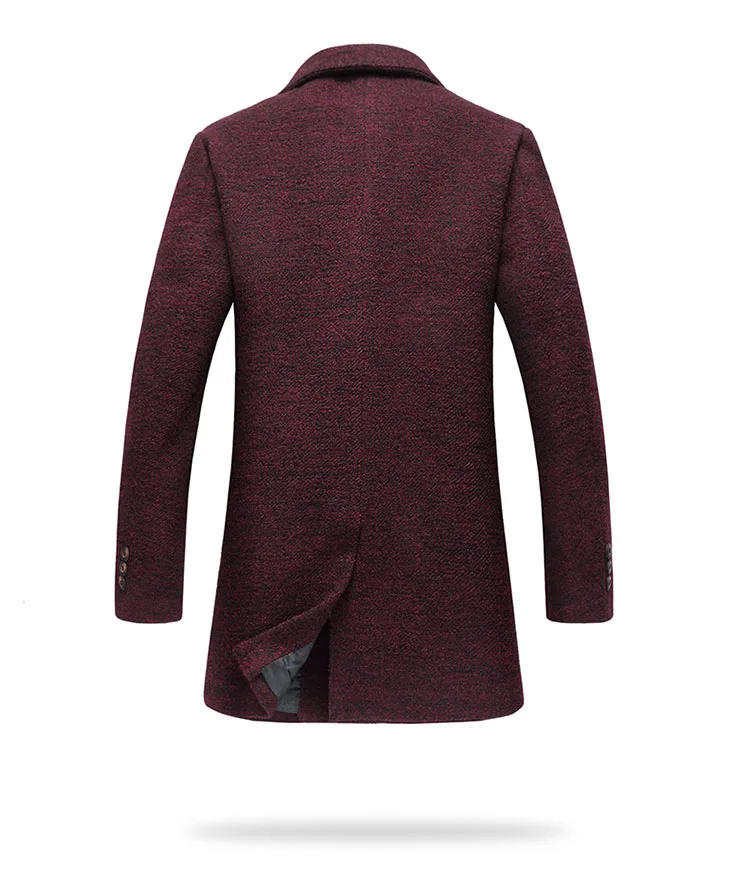 Aolamegs Men Winter Jackets Woolen Coats Fashion Casual Slim Fit Men's Overcoat Warm Outerwear Medium-long Style Jacket Parka (16)