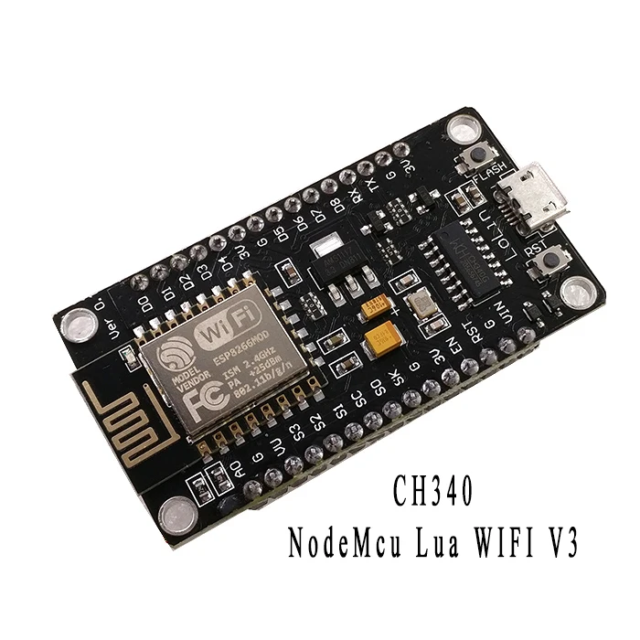 ESP8266 CH340G CH340 NodeMcu V3 Lua Wireless WIFI Module Connector Development Board Based ESP-12E Micro USB Repalce CP2102
ESP8266 CH340G CH340 NodeMcu V3 Lua Wireless WIFI Module Connector Development Board Based ESP-12E Micro USB Repalce CP2102