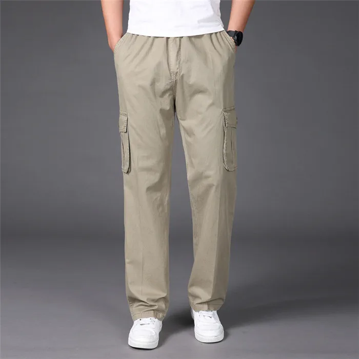 Мужские брюки-карго мешковатые джоггеры с несколькими карманами повседневные