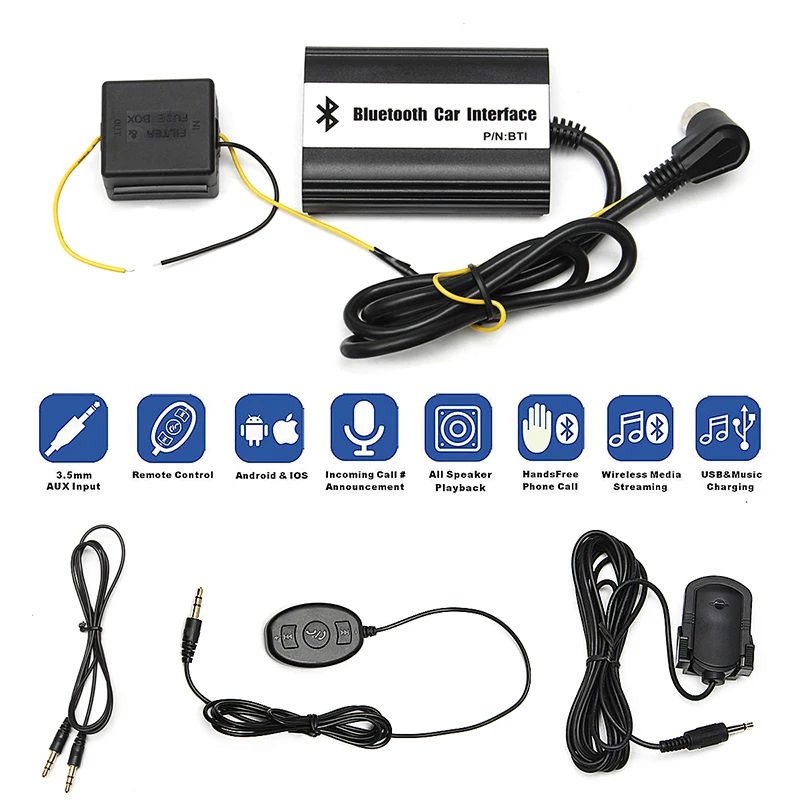1 set Auto Bluetooth Kits Hands-free USB SD 3.5MM AUX Car MP3 Adapter Cable Interface For Volvo Hu
1 set Auto Bluetooth Kits Hands-free USB SD 3.5MM AUX Car MP3 Adapter Cable Interface For Volvo Hu