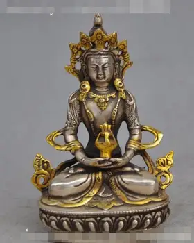 S4919 6"old Tibet buddhism silver copper white tara Kwan-yin Bodhisattva buddha Statue
S4919 6"old Tibet buddhism silver copper white tara Kwan-yin Bodhisattva buddha Statue