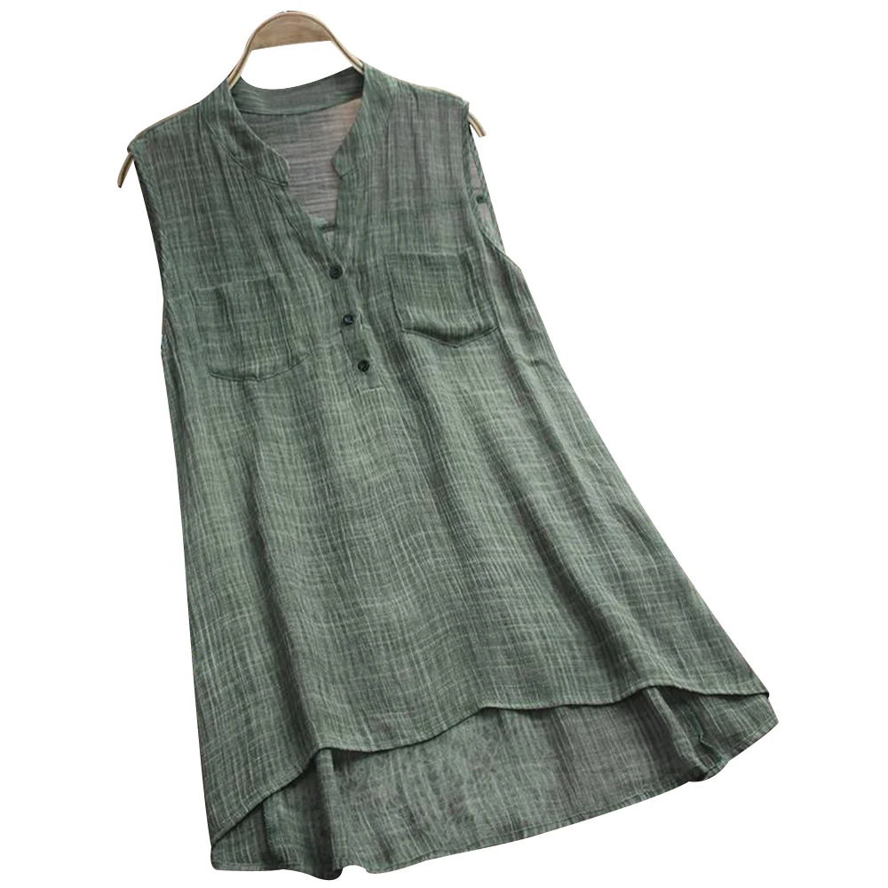 Cotton Linen Women Tank Tops Pockets Solid Casual Vest Women Summer Tops Fashion Office Ladies Work Wear Chaleco de la mujer D30
Cotton Linen Women Tank Tops Pockets Solid Casual Vest Women Summer Tops Fashion Office Ladies Work Wear Chaleco de la mujer D30