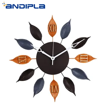2018 New Nordic Vintage Fashion Leaf Shape Wall Clock Creative Luxury Living Room Bedroom Wall Decoration Metal Craft Wall Clock
2018 New Nordic Vintage Fashion Leaf Shape Wall Clock Creative Luxury Living Room Bedroom Wall Decoration Metal Craft Wall Clock
