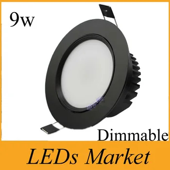 Black Shell Led Downlights Dimmable 9W COB Led Down Light Recessed Spot Light 160 Angle Frosted AC 85-265V or 12V +CE ROHS UL
Black Shell Led Downlights Dimmable 9W COB Led Down Light Recessed Spot Light 160 Angle Frosted AC 85-265V or 12V +CE ROHS UL
