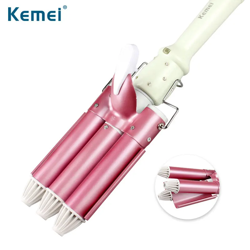 Tourmaline Ceramic Triple Barrel Hair Curler 110-220V Professional Curling Iron Wave Styling Hair Tools N40C
Tourmaline Ceramic Triple Barrel Hair Curler 110-220V Professional Curling Iron Wave Styling Hair Tools N40C