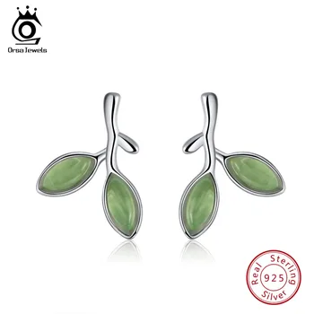 ORSA JEWELS Genuine 925 Sterling Silver Women Stud Earrings Leaf Bud Shape 2019 Women's Earring Romantic Silver Jewelry SE87 
ORSA JEWELS Genuine 925 Sterling Silver Women Stud Earrings Leaf Bud Shape 2019 Women's Earring Romantic Silver Jewelry SE87