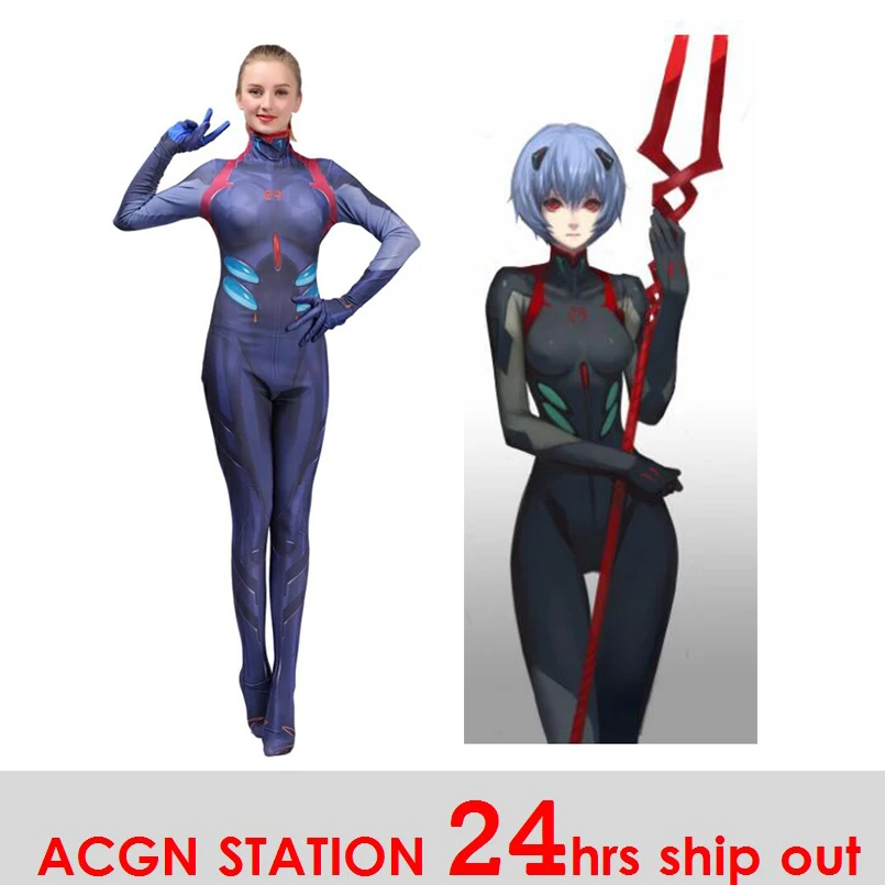 2019 New Kids Women Ayanami Rei Cosplay Costumes Movies EVA2 Women Jumpsuits Bodysuits Halloween Costumes Movie unitard
2019 New Kids Women Ayanami Rei Cosplay Costumes Movies EVA2 Women Jumpsuits Bodysuits Halloween Costumes Movie unitard