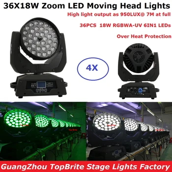 4XLot Moving Head Wash Light LED Zoom Wash 36X18W RGBWA-UV 6IN1 DMX Stage Moving Head Lights LCD Display For Party Dj Projector
4XLot Moving Head Wash Light LED Zoom Wash 36X18W RGBWA-UV 6IN1 DMX Stage Moving Head Lights LCD Display For Party Dj Projector