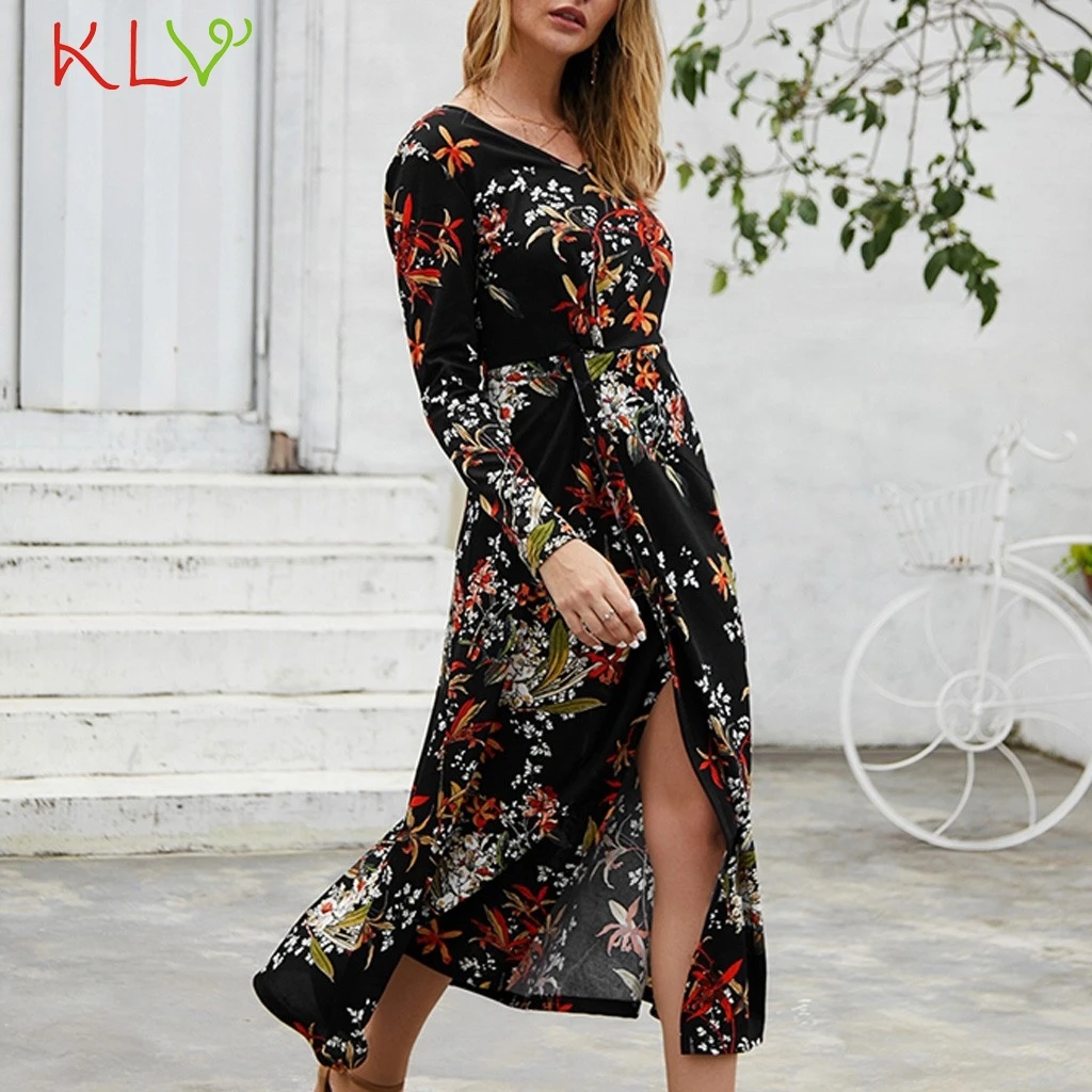 Dress Women Elegant Floral Print V Neck Long Sleeve Dress Casual Evening Party Night 2019 Plus Size Vestidos Robe Femme 19Jul
Dress Women Elegant Floral Print V Neck Long Sleeve Dress Casual Evening Party Night 2019 Plus Size Vestidos Robe Femme 19Jul