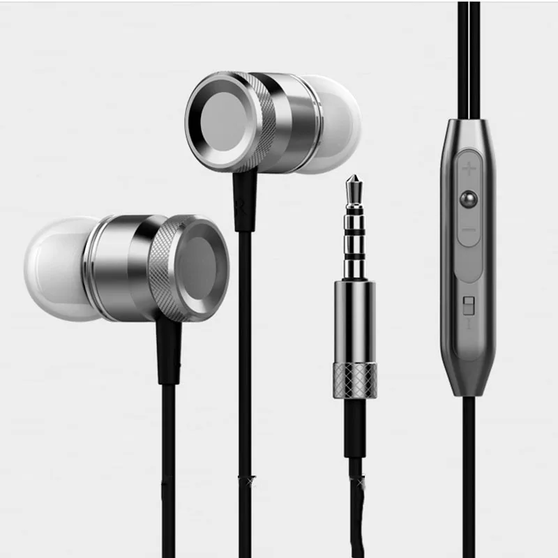 In-Ear Earphone Metal Heavy Bass Sound Quality Music Earphone Sport Earphone Headset with Mic fone de ouvido
In-Ear Earphone Metal Heavy Bass Sound Quality Music Earphone Sport Earphone Headset with Mic fone de ouvido