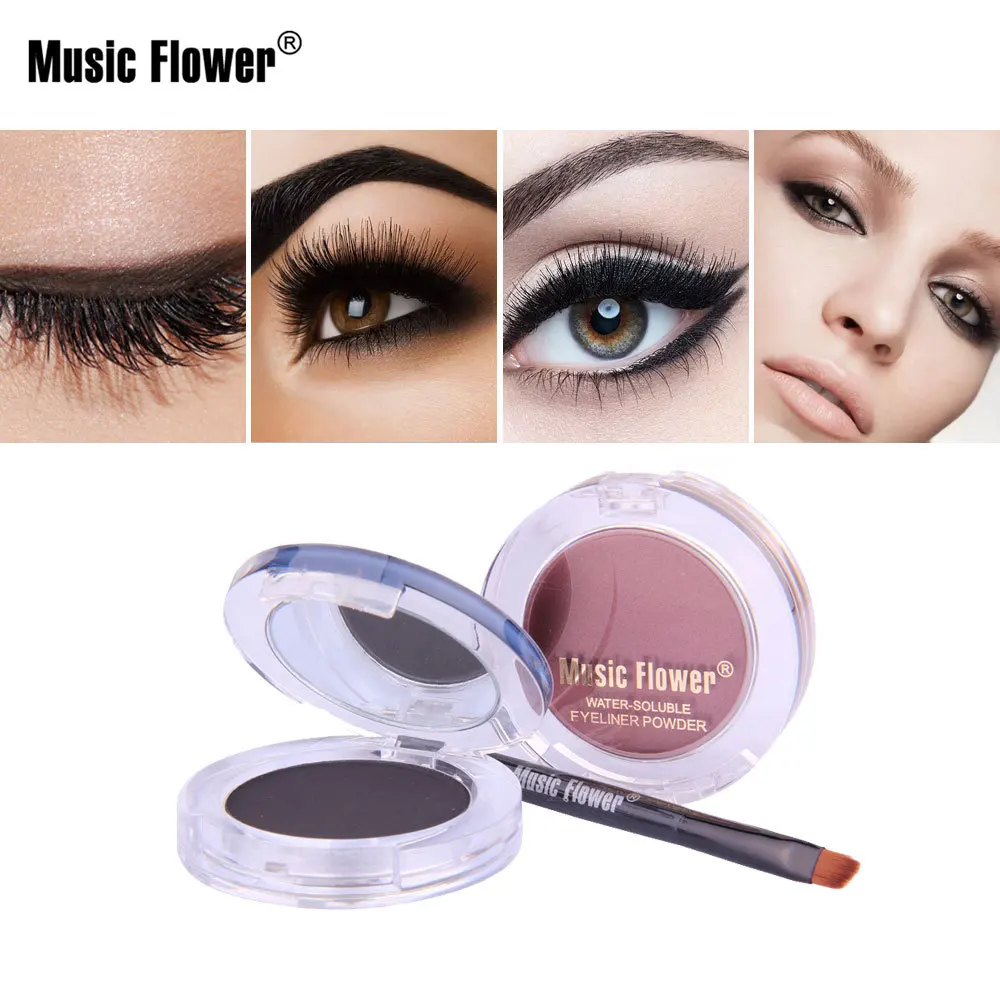 Music Flower 2 Colors Waterproof ong-Wear Eyeliner Powder Eye Maketup Black Brown Cosmetics With Brush
Music Flower 2 Colors Waterproof ong-Wear Eyeliner Powder Eye Maketup Black Brown Cosmetics With Brush