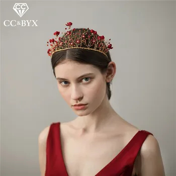 CC wedding jewelry crowns and taiars hairbands pageant luxury engagement hair accessories for bridal cubic zircon red beads O399
CC wedding jewelry crowns and taiars hairbands pageant luxury engagement hair accessories for bridal cubic zircon red beads O399