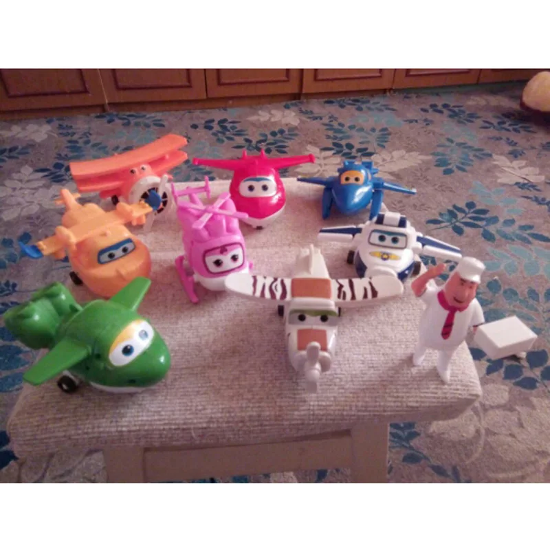 15cm 8pcs/set Deformation Jet Super Wings Airplane PVC Robot Toys Action Figures with Opp Bag
15cm 8pcs/set Deformation Jet Super Wings Airplane PVC Robot Toys Action Figures with Opp Bag