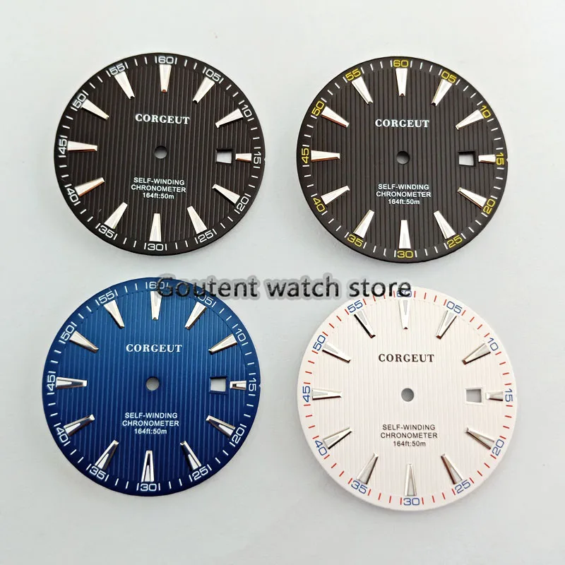 

watch parts Watch Dial Fit Mingzhu 2813/3804 Miyota 8205/8215/821A movement 33.5mm Green Luminous corgeut watch dial