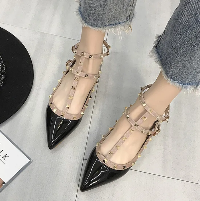 Dress Ballet Flats Women Rivets Shoes Ladies Buckle Strap Ladies Flat Sandals Autumn Shoes Women Fenty Beauty Flats
Dress Ballet Flats Women Rivets Shoes Ladies Buckle Strap Ladies Flat Sandals Autumn Shoes Women Fenty Beauty Flats