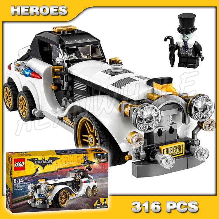 316pcs Super Heroes Batman Movie The Penguin Arctic Roller 10631 DIY Model Building Kit Blocks Kids Toys Compatible with Lego
316pcs Super Heroes Batman Movie The Penguin Arctic Roller 10631 DIY Model Building Kit Blocks Kids Toys Compatible with Lego