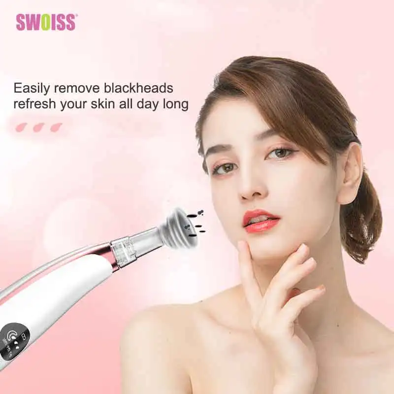 SWOISS Vacuum Blackhead Remove Cleaner Electronic Face Beauty Machine Pores Acne Cleansing Instrument Home Skin Care Tools
SWOISS Vacuum Blackhead Remove Cleaner Electronic Face Beauty Machine Pores Acne Cleansing Instrument Home Skin Care Tools
