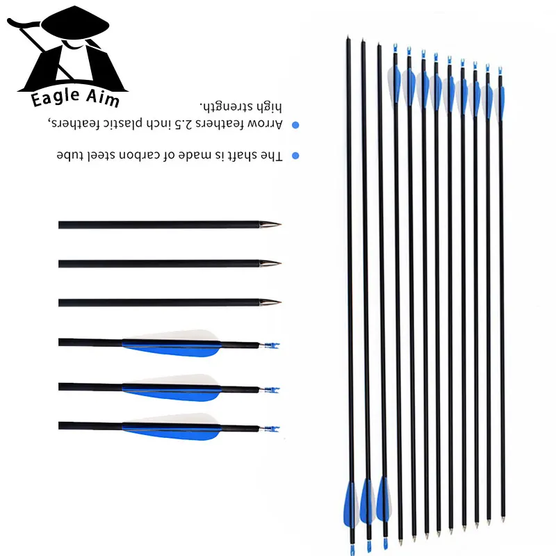Hunting Shooting Target 6/12/24pcs 30" Mixed Carbon Arrows Spine 700 Plastic Feather for Recurve Bow Crossbow Archery
Hunting Shooting Target 6/12/24pcs 30" Mixed Carbon Arrows Spine 700 Plastic Feather for Recurve Bow Crossbow Archery