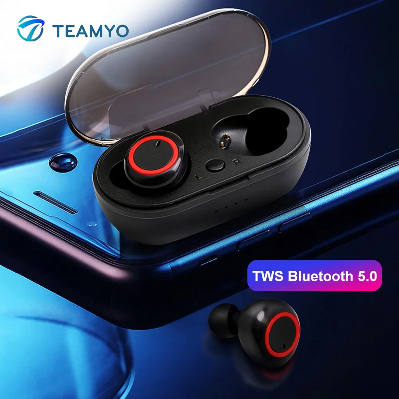 TEAMYO M2 TWS Bluetooth 5.0 Earphone Sports Phone Mobile Wireless Headphones Earbuds Headset for xiaomi iPhone Samsung Earbuds
TEAMYO M2 TWS Bluetooth 5.0 Earphone Sports Phone Mobile Wireless Headphones Earbuds Headset for xiaomi iPhone Samsung Earbuds
