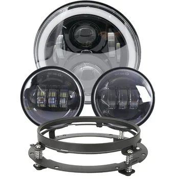 7" Black for Harley LED Headlight with 4.5 inch Matching Black Passing Fog Lamps +7" black bracket for Harley Motorcycles
7" Black for Harley LED Headlight with 4.5 inch Matching Black Passing Fog Lamps +7" black bracket for Harley Motorcycles