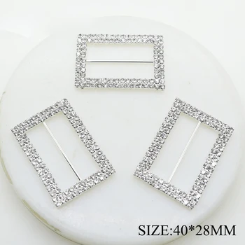 5pcs/Lot 40*28MM Silver Rectangle Rhinestone Buckles for Wedding Dresses Invitation Cards Decoration DIY Hair Bow Accessories
5pcs/Lot 40*28MM Silver Rectangle Rhinestone Buckles for Wedding Dresses Invitation Cards Decoration DIY Hair Bow Accessories
