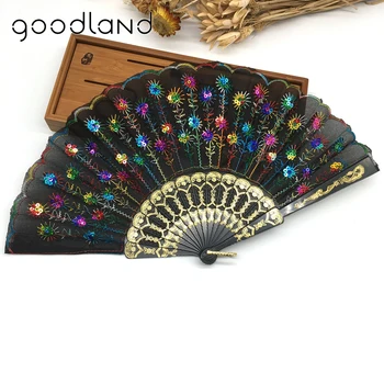 Free Shipping 5pcs Sequins Peacock Hand Fan Bead Fabric Decor Colored Embroidered Flower Pattern Black Cloth Folding Hand Fan
Free Shipping 5pcs Sequins Peacock Hand Fan Bead Fabric Decor Colored Embroidered Flower Pattern Black Cloth Folding Hand Fan